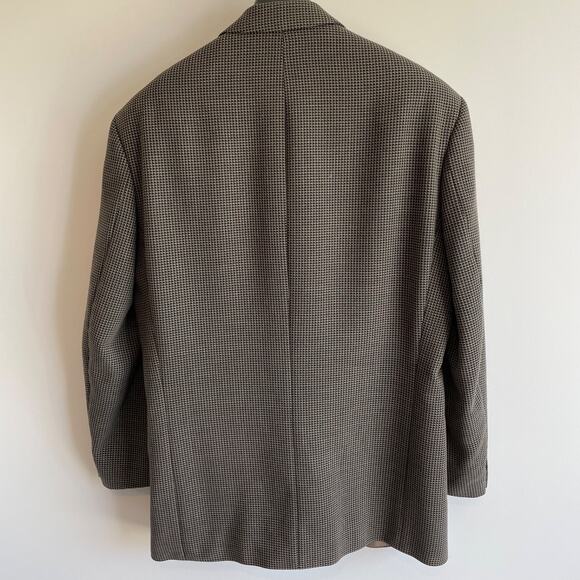 Hugo Boss Mens Blazer 100% Virgin Wool Sport Coat Size 40S Pin Check Einstein US - Picture 2 of 11